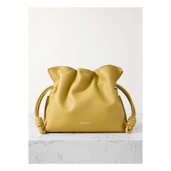 플라멩코 미니 가죽 클러치 옐로 46376663162858952