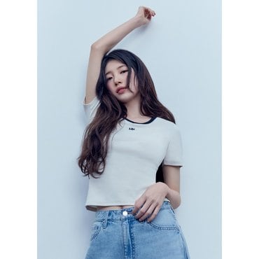 게스 YP2K2435  [SUZY] V넥 링거 반팔티