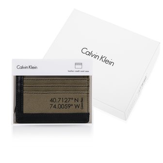 Calvin Klein ♥1주일만 이가격♥[캘빈클라인 지갑] 코튼 카키 남성 지갑 (79667) WC09