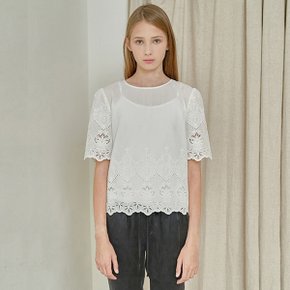 OLI COTTON TOP IN WHITE