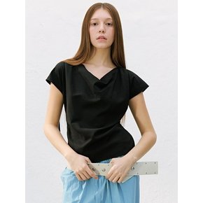 Cowl Neck Blouse  Black (KE6560M045)