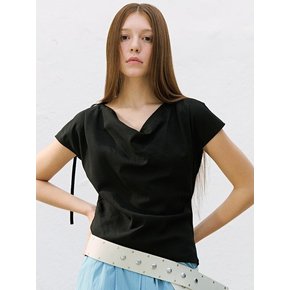 Cowl Neck Blouse  Black (KE6560M045)