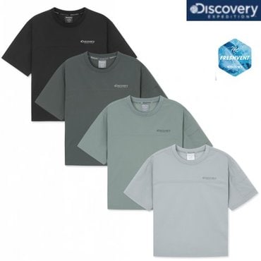 디스커버리키즈 25SS 키즈 프레시벤트 경량 우븐 소매 포켓 트레이닝 반팔티셔츠 DKTR76053