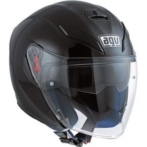 영국 AGV 헬멧 Mens K-5 Jet Agv E2205 Solid Motorcycle Helmet 블랙 L UK 1667241