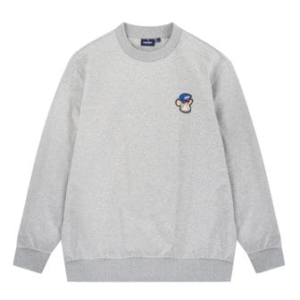 MARTINE GOLF [정상가 218000원]남성 기본 심볼 베이직 맨투맨 그레이 (QM0DKS10836)