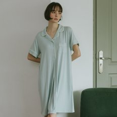 마이크로모달 나이트 셔츠(FWPN031S) Mint blue