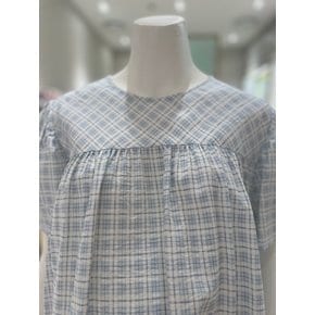 샤방샤방한 여름 체크 블라우스 (RTO8009L )