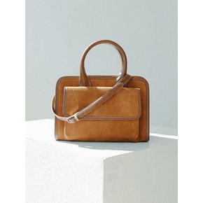 HALLIE TWIN POCKET BAG_CAMEL SUEDE