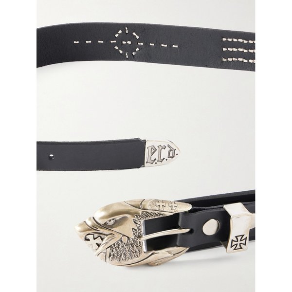 앙팡 리쉬 데프리메 3.8cm 더블 이글 스터드 가죽 벨트 46376663162916483