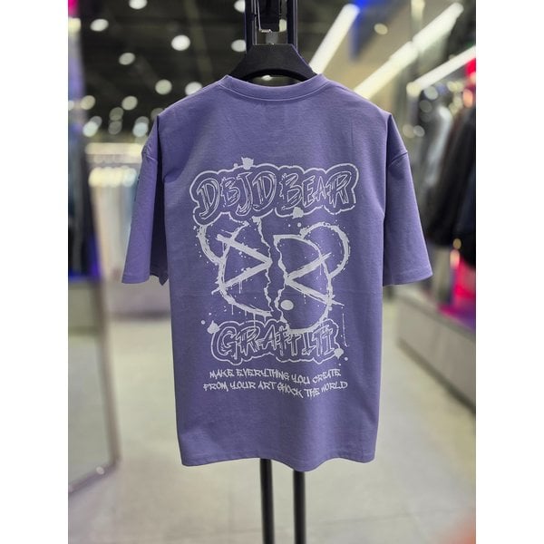 [시흥점] 26 남여공용 하프베어 반팔티(퍼플)/JHZK10201PU