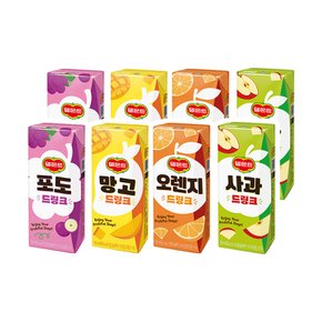 드링크팩 4가지맛 (사과 망고 오렌지 포도) 190mL x 8개