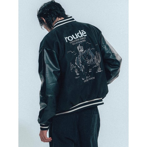 Cowboy Varsity Jacket_Black