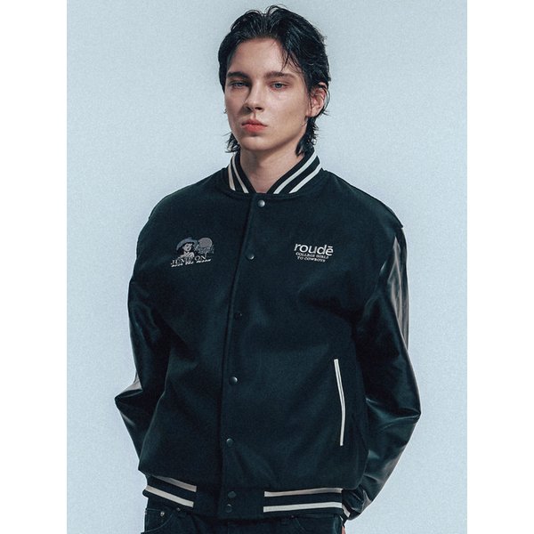 Cowboy Varsity Jacket_Black