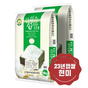 고인돌 23년 햅쌀 강화섬쌀 현미20kg