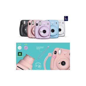 Fujifilm Instax Mini 11 인스턴트 카메라 스카이블- + 미니메이