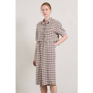 BCBG 올앤선드리스퀘어 체크 OP(A5M4O628)