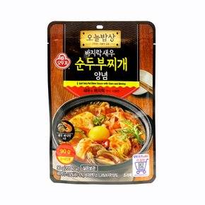 캠핑 혼밥 양념장 오뚜기 오늘밥상 양념장 새우 바지락사용 순두부찌개 양념/실온보관 90g