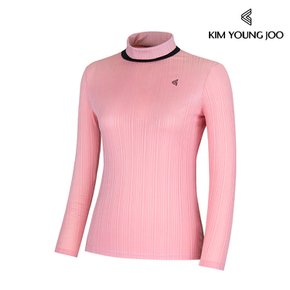 김영주 여성 니에라 골지 반폴라 긴팔 티셔츠
