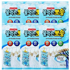 올덴 물먹는뽀송 옷걸이형 습기제거제 일반형 200g 6개