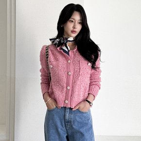 보석버튼 부클 트위드 가디건_M2501CD002A