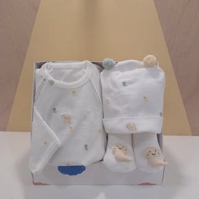 WH)비비배내우주복,양말 선물세트(44A70-001-01+44A70-011-01)