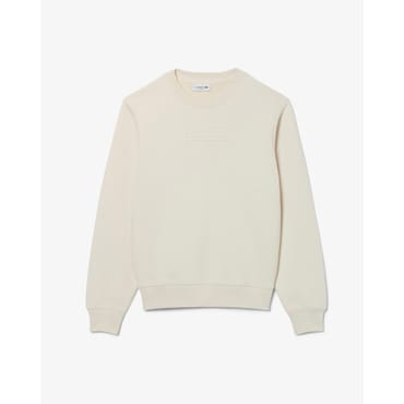 라코스테 25SS 여성  엠보 로고 크루넥 스웻셔츠 SF0343-55G
