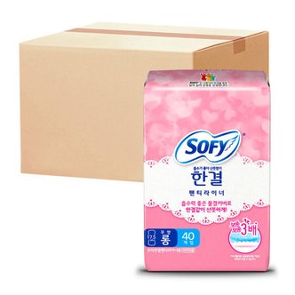  쏘피 한결 팬티라이너 롱 40P x 24개