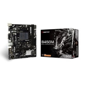 BIOSTAR AMD B450 MicroATX Ryzen 5000 LAN [B450MHP] 칩셋 탑재 마더보드 시리즈 프로세서