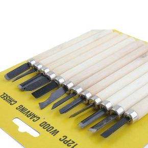 조각도세트 홈파기 조소 찰흙 고무 학생 12pcs KSJ-12