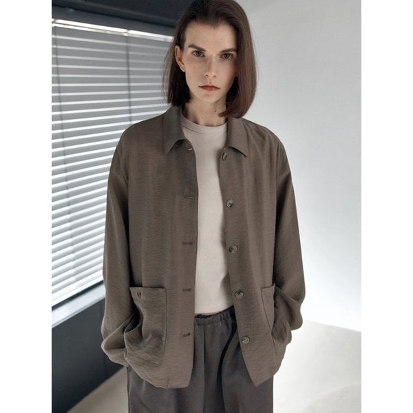 silk jacket_vintage khaki