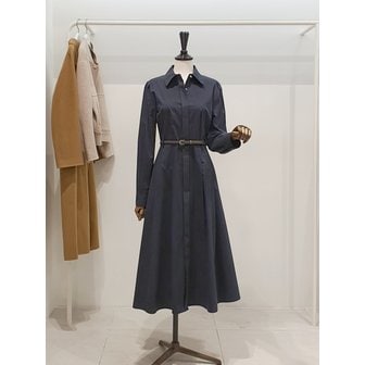 ZOOC [파주점] 쥬크 주크 카라넥 벨티드 셔츠 원피스 V261PSE901