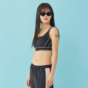 하이서포트 밴드라인 집업 스포츠브라