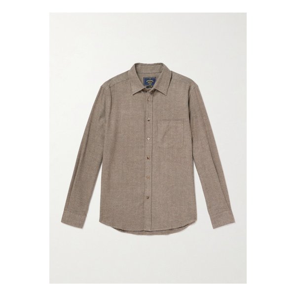 포르투기스 플란넬 에스피가 헤링본 코튼 셔츠 46376663162911716