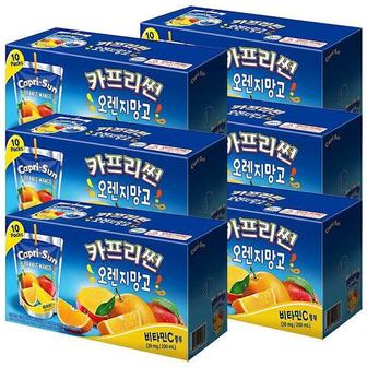  농심 카프리썬 오렌지망고맛 200ml 60개