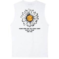 BIG DAISY LOGO 슬리브리스 - 화이트