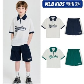 [백화점 공식]  25SS  [쿨필드]바시티 메쉬 피케 티셔츠 세트 7AS1V0753 (2color)
