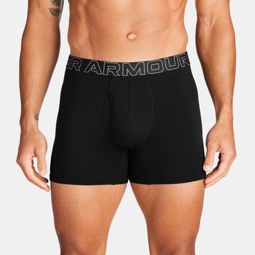 언더아머 (1387425) 언더아머 남성 UA 퍼포먼스 면혼방 6인치 Boxerjock®  드로즈 3장-1팩