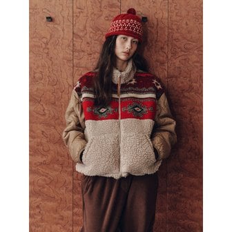 프리터 Nana Quilted Jacket Red_F254JP01