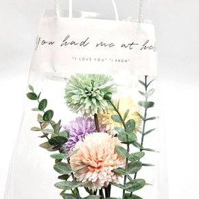 꽃다발 봉투 꽃집 선물용 포장 투명 쇼핑백 소형
