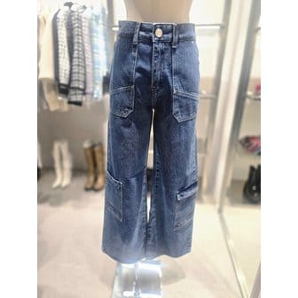 에고이스트 [여주점] 언발 포켓 와이드 논스판 데님팬츠 ES1DP760