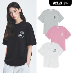 [엠엘비코리아공식] [MLB] 베이직 스트릿 로고 오버핏 반팔 티셔츠 (4 COLOR)