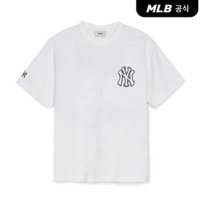 [엠엘비코리아공식] [MLB] 베이직 스트릿 로고 오버핏 반팔 티셔츠 (4 COLOR)