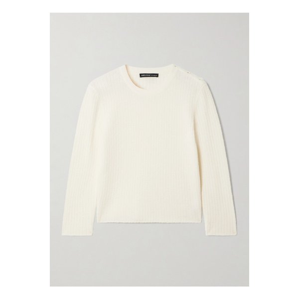 크롭 골지 브러시드 울 혼방 스웨터 아이보리 46376663162883724