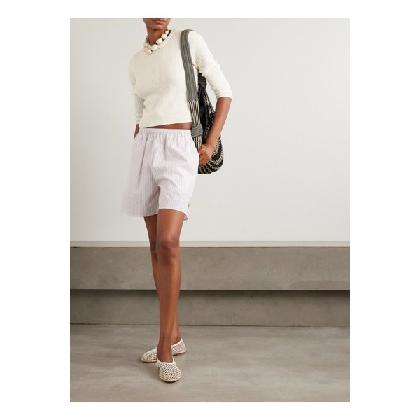 크롭 골지 브러시드 울 혼방 스웨터 아이보리 46376663162883724