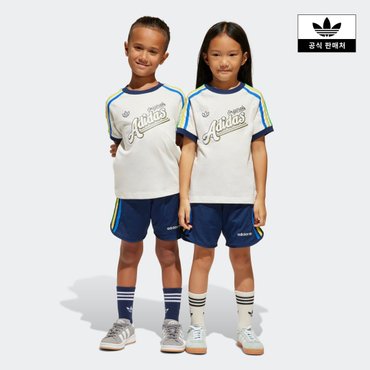 아디다스키즈 [아디디스키즈] (100-130) SHORT TEE SET (JC5883)