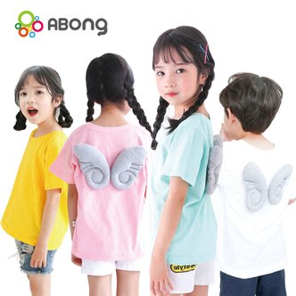 에이봉 유아 아동 천사 날개 티셔츠 키즈 반팔티 아동복 유아옷 아기옷 초등학생옷 어린이집등원룩