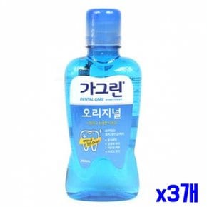 구강관리 가그린 오리지널 250ml x3개