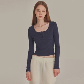 HOOK CLOSURE SCOOP NECK TOP_T426TP122(NY)