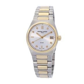 4441105 Frederique Constant Highlife Quartz Diamond Silver Dial Ladies Watch