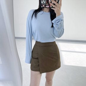 / 심플 기본 루즈핏 박시 라운드 긴팔 맨투맨 티셔츠